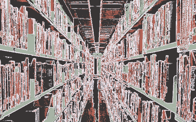 Library stacks